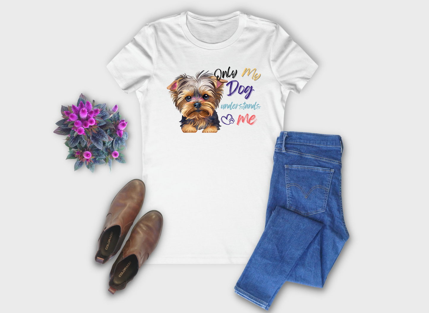 T-Shirt - TSHT#0015 Only My Dog Understands Me #1