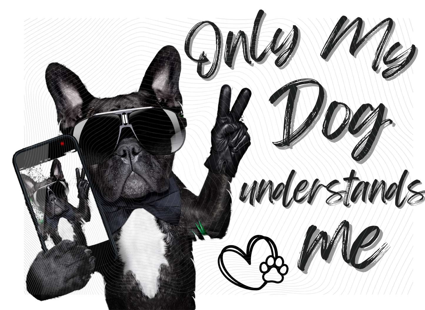 T-Shirt TSHT#0017 - Only My Dog Understands Me #3