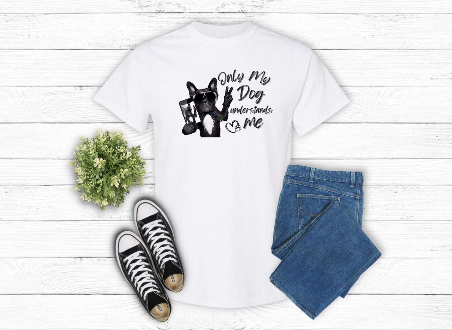 T-Shirt TSHT#0017 - Only My Dog Understands Me #3