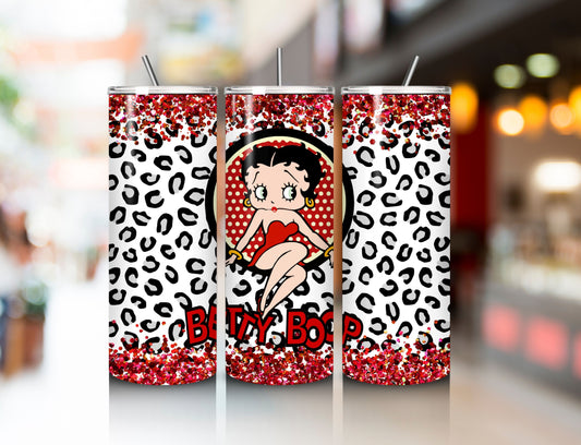 Tumbler 20oz TUM20#0001 - Betty Boop Leopard