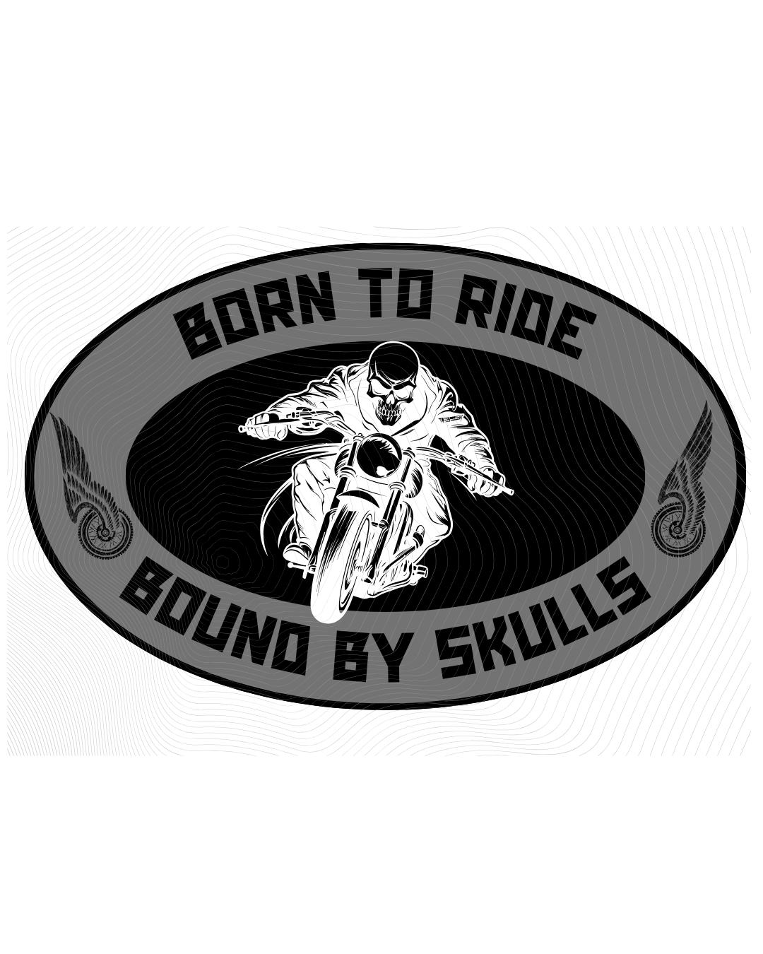 T-Shirt TSHT#0005 - Born to Ride