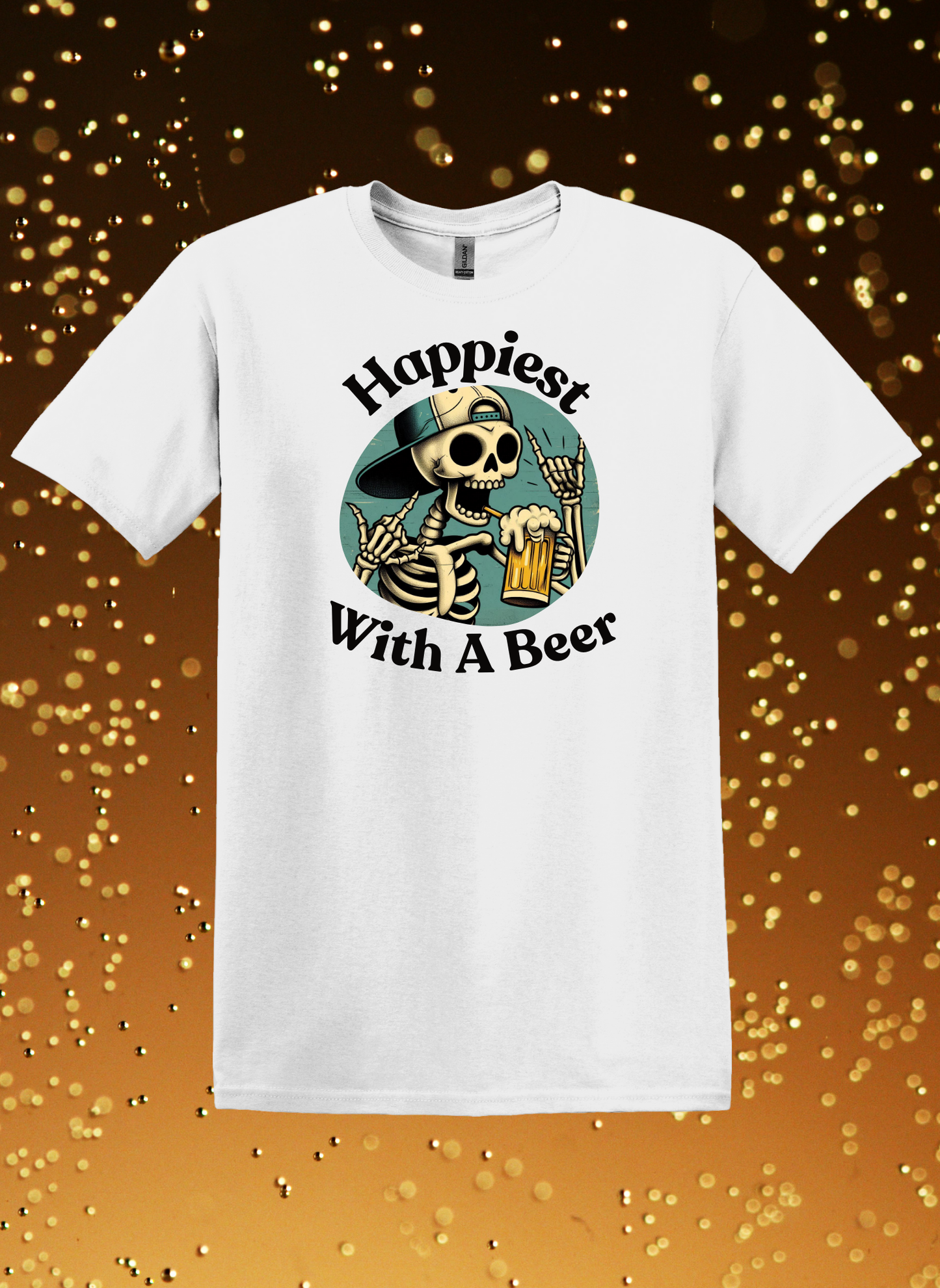 T-Shirt TSHT#0010 - Happies with a Beer